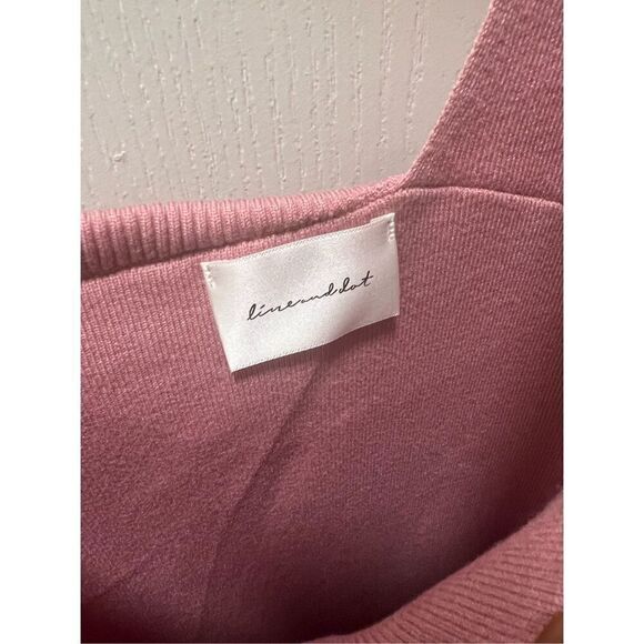 Line & Dot Sylvie Sleeveless one shoulder Midi Dress in Rose size S NWT - Picture 8 of 10